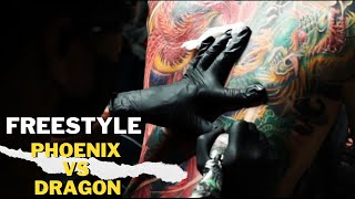 FULL BACK DRAGON TATTOO / AMAZING FREEHAND SKILL FROM INDONESIA