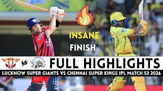 Chennai Super Kings vs Lucknow Super Giants IPL Match 53 FULL HIGHLIGHTS 2026 | LSG vs CSK screenshot 2