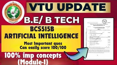 BCS515B Module 1 ARTIFICIAL INTELLIGENCE  Most Important Ques  #vtu #importantquestions #engineering
