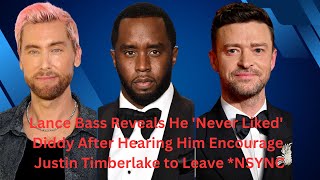 Lance Bass EXPOSES Diddy's Shocking Betrayal of Justin Timberlake