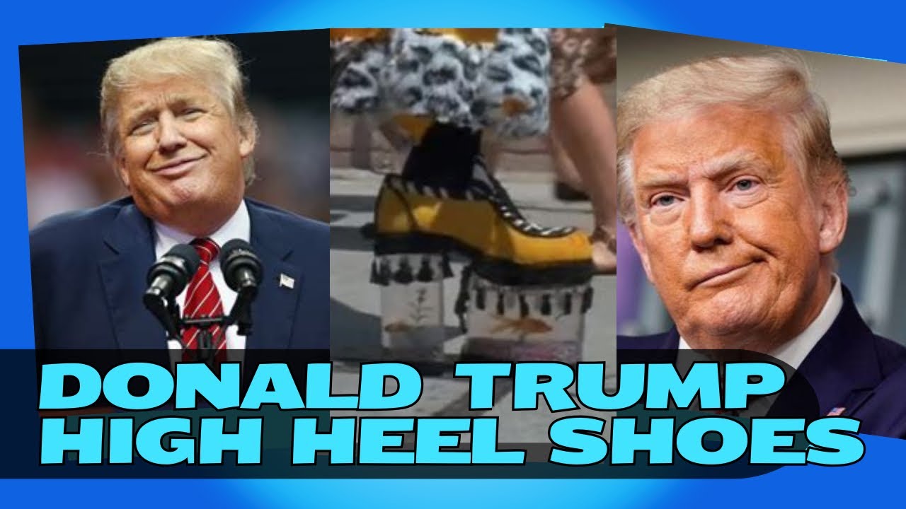 Donald Trump Struts Down The Street With His New Shoes - YouTube
