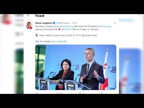 იენს სტოლტენბერგი  სალომე ზურაბიშვილს ნატო-ს შტაბბინაში შეხვდება