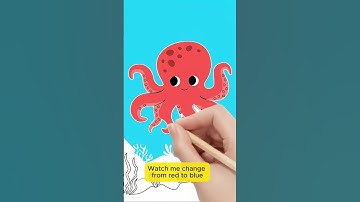Thumbnail of Octopus Song #nurseryrhymes #kidssongs #drawing #shorts #animals #viral #foryou #cuteanimals