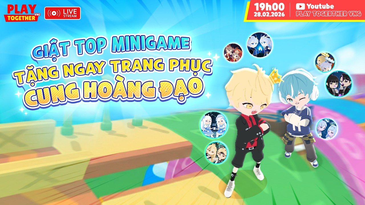 【LIVESTREAM】GIẬT TOP MINIGAME - TẶNG NGAY TRANG PHỤC CUNG HOÀNG ĐẠO #shorts
