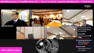LIVE TRIAL WATCH: AK v. Hildabrand and FL v. Pino