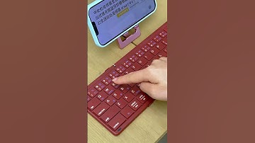 Take this foldable keyboard with a built-in touchpad and number keys with you wherever you go