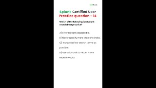 Which of the following is a Splunk search best practice?
