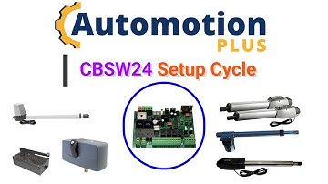 APC CBSW24 Control Board Setup Cycle for Double Swing Gates Opener System