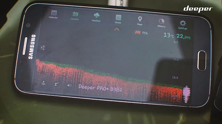 Using Deeper Pro+ in river fishing