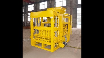 QT4-15 Full automatic cement hollow blocks making machine tested video