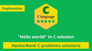 HackerRank Hello World! in C problem solution | Hackerrank C Solutions | Programmingoneonone