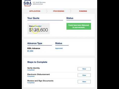 SBA Targeted Advance Not Offered check your SBA online Account