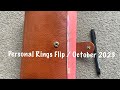 Personal Rings Planner Flip / October 2023 // Pink Planner Girl