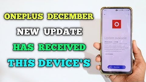 OnePlus December New Update Has Received This Device