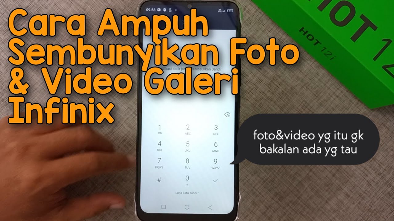 Cara Menyembunyikan Foto dan Video Galeri di HP Infinix HOT 12i XOS 7.6