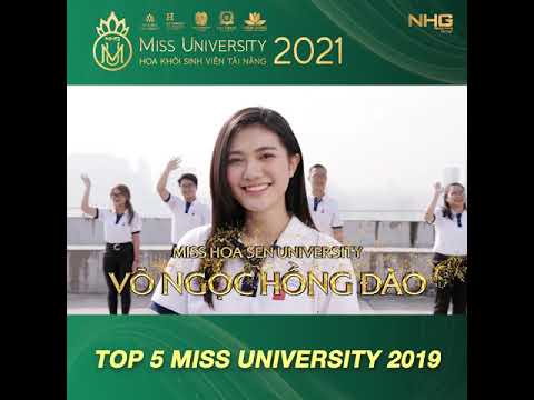 Video Hoa khôi 2019 nói về Miss University NHG 2021 - youtube