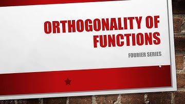 function orthogonality explained | Inner Products & Applications