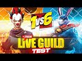 Freefiree guid test craxxy ff guilds 1vs3 if you can do come in my live