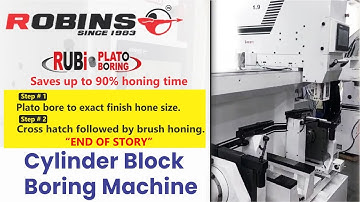 Robins RUBI-PLATO-Bore 1.9 Smart Cylinder Block Boring Machine  #robinsmachines #enginerebuilding