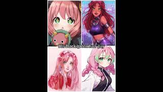 what every pink 🩷 hair girl wants#spyxfamily #demonslayer #teentitansgo #naruto #anime
