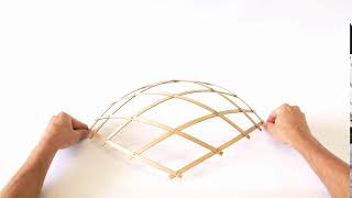 How to turn 2d grids into 3d shapes: Part of a Sphere