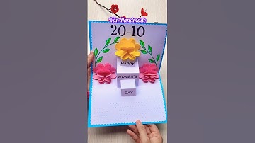 Làm thiệp 3d 20/10 tặng mẹ #thiệp_20_10 #vânhandmade