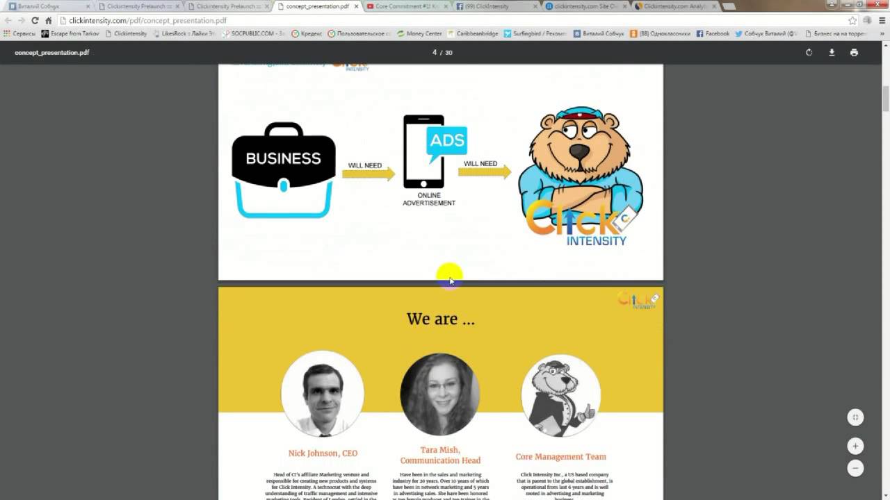 Click Intensity презентация обзор mp4