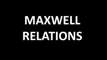 Learn Maxwell Thermodynamic relations: Nerdy lecture series II