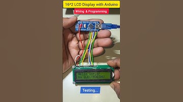 16*2 LCD Display with Arduino Nano 🖥️ #shorts #viralvideo #reels #electronic #electroeshu #diy