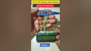 16*2 LCD Display with Arduino Nano 🖥️ #shorts #viralvideo #reels #electronic #electroeshu #diy