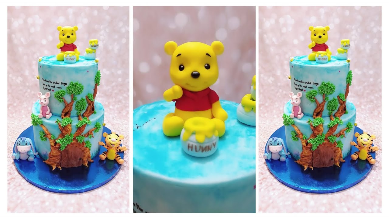 Pastel de Winnie the pooh | How To |The Pooh Cake Tutorial - YouTube