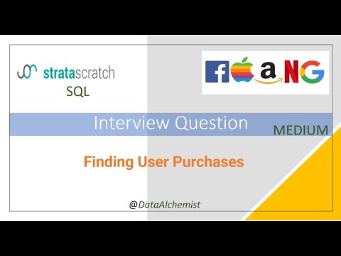 Finding User Purchases | Medium | StrataScratch | SQL | Solution | Interview Problem
