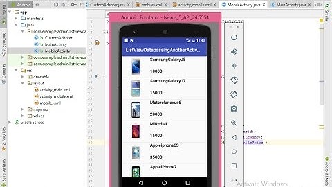Listview-Data passing to anotherActivity