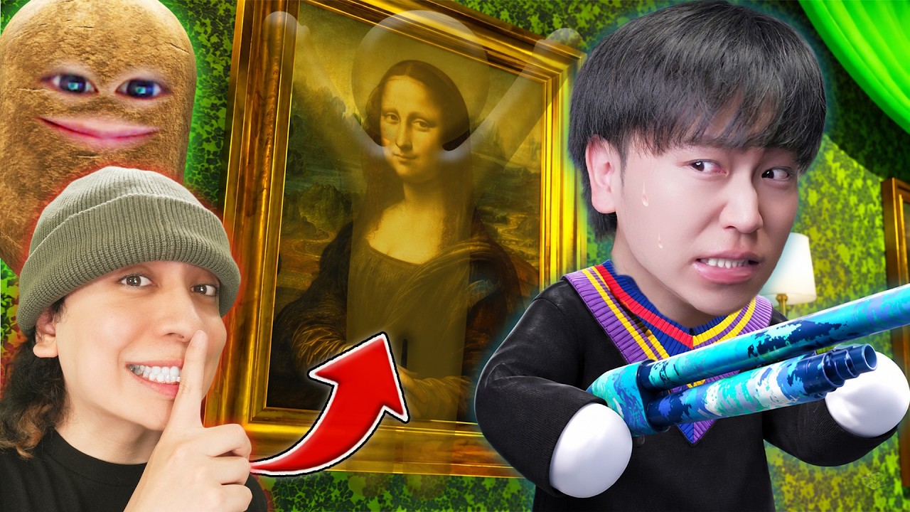 Painting a giant version of myself and playing 'hide-and-seek' was
