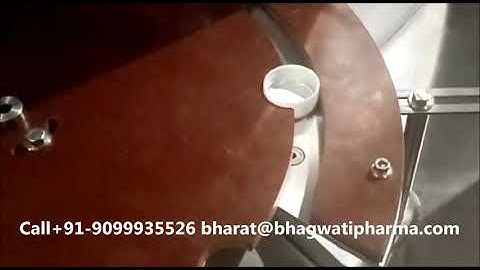 Automatic Cap Wad Inserting/Fixing Machine with cap elevator and Glue Drop Attachment - Single Head