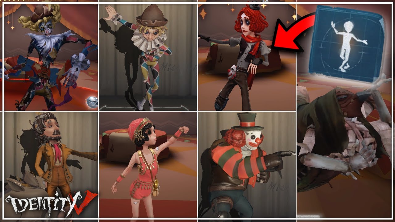 All "Curtain Call" Emotes Showcase - Identity V