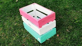 DIY Wooden Crate | Recycling Old Wood - (PART 1) | DIY Wooden Box | TWO ROOT TWO