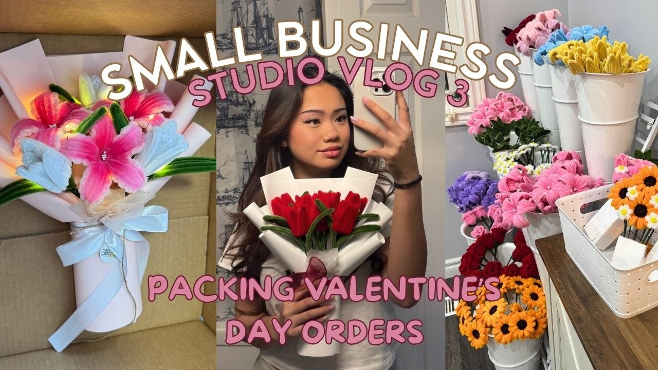 Pack Valentine's Orders With Me || Small Business Owner