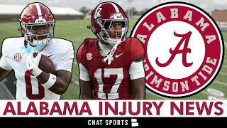 Alabama Football Gets A TON OF BAD Injury News Ft. AK Dear, EJ Crowell And Lotzeir Brooks