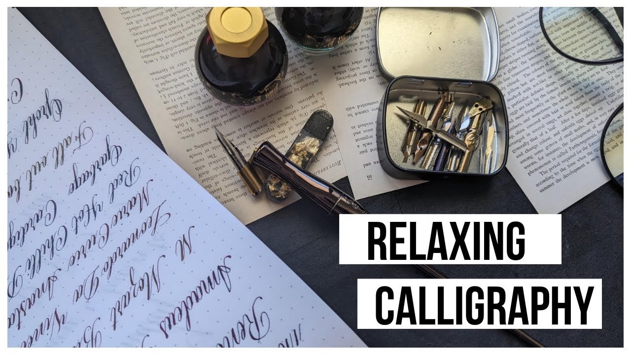 Relaxing Calligraphy using Ferris Wheel Press | Calligraphy Supplies ...