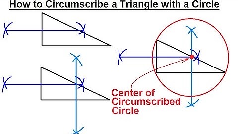 Geometry - Constructions (11 of 15) How to Circumscribe a Circle Around a Triangle