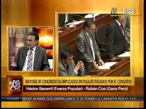 Entrevista a los congresistas Héctor Becerril y Rubén Coa parlamentarios gobierno de navarra