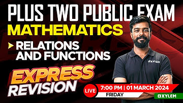Plus Two Maths - Public Exam - Express Revision | Xylem Plus Two