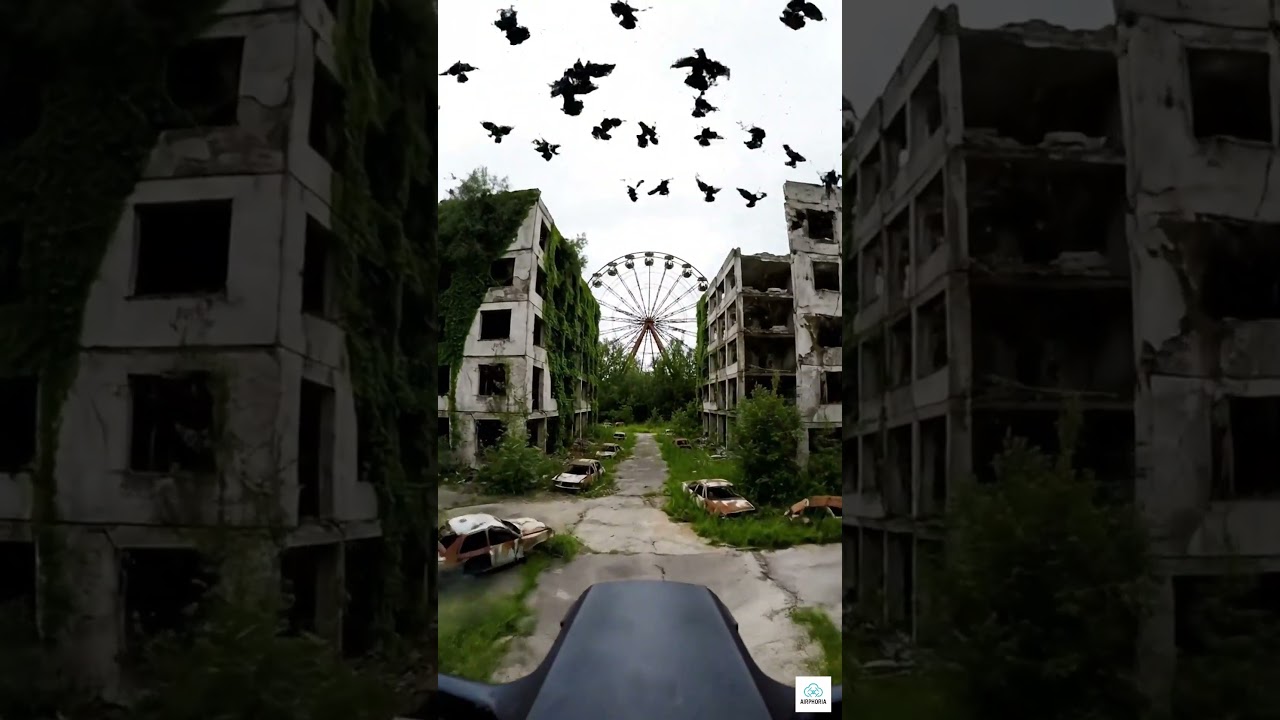 FPV Drone Exploring Chernobyl’s Abandoned City