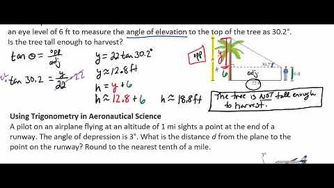 Using Trigonometry to Find Height and Distance Video