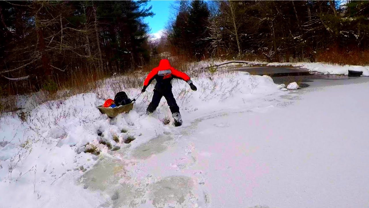 Early ICE Fishing in CT (Sketchy Ice) YouTube