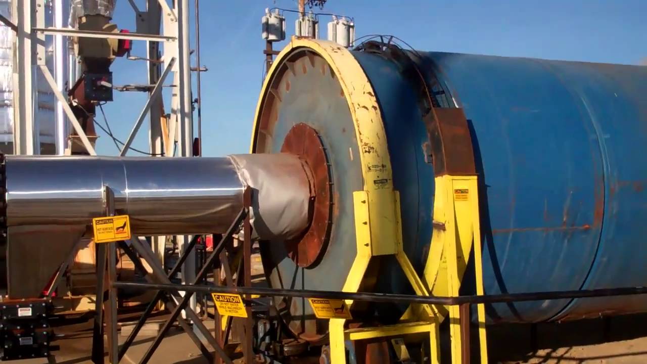 Greensteam rotary dryer operating at Aera Energy oilfield YouTube