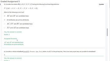 GRADED ASSIGNMENT SOLUTION OF  Dbms WEEK 5 iitm