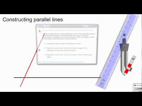 Geometry   construction   draw parallel lines