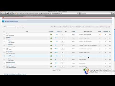 Change Home Page - Joomla Nutshell 1.6 Tutorials Updated - 2.5